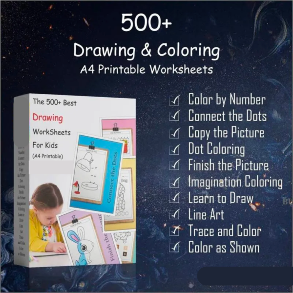 500+ Coloring and Drawing Worksheets